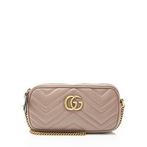 Gucci Matelasse Leather GG Marmont Small Crossbody